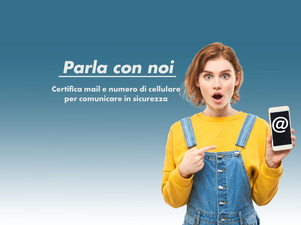 Certifica mail e cellulare con Inbank o allo sportello 