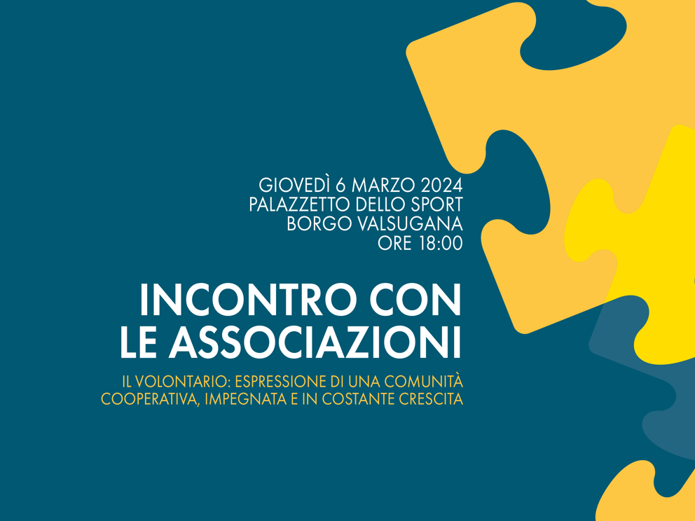 Incontro con le associazioni 